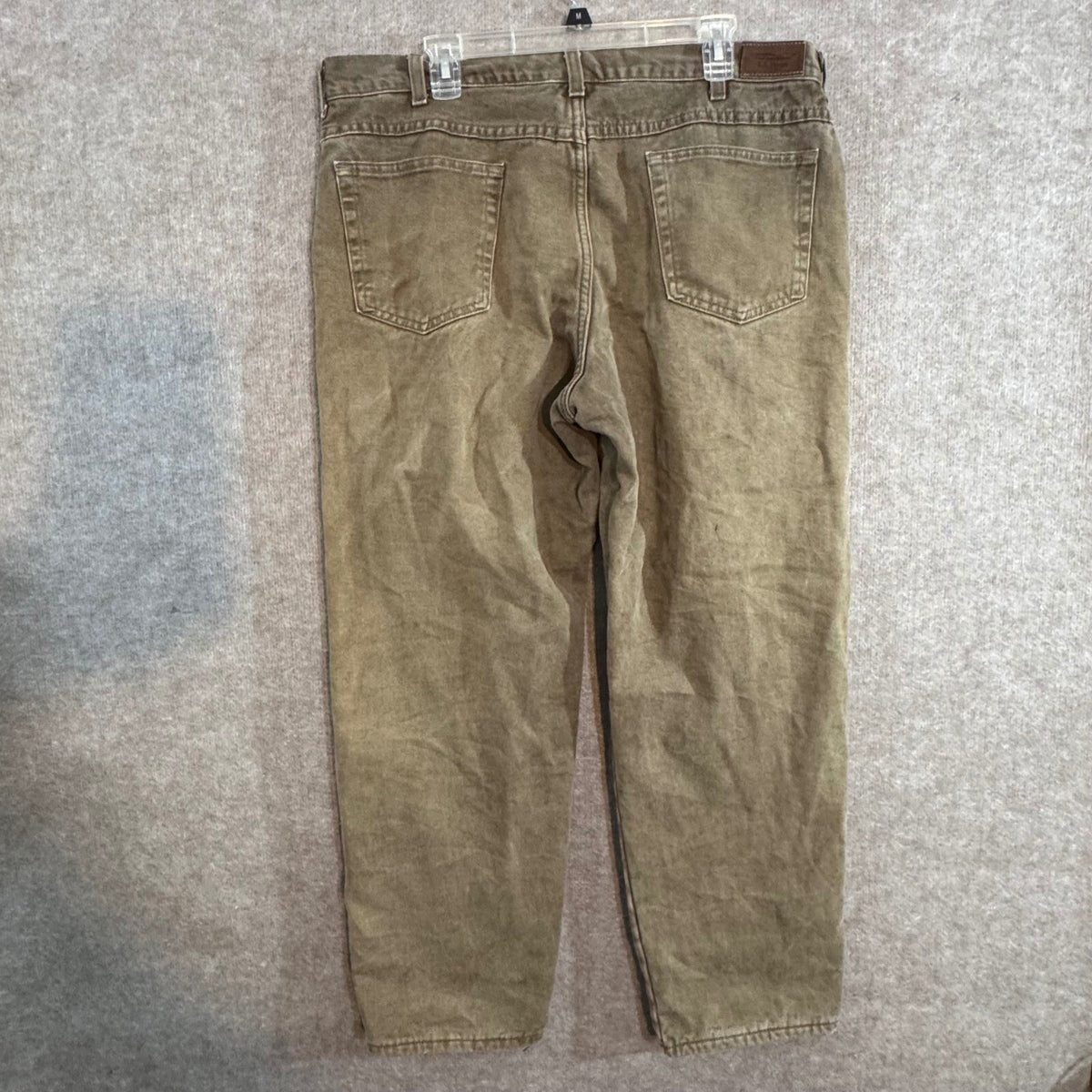LL Bean Double L Classic Fit Flannel Lined Chino Pants Mens 38x30 Brown Gorpcore