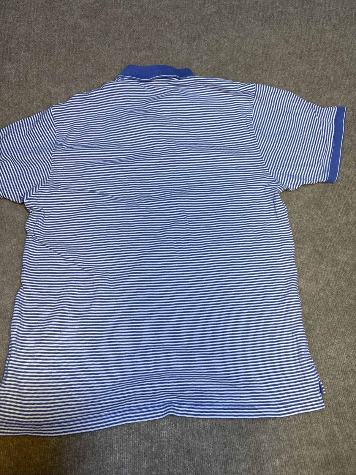 IZOD Men Collared 2 Button Polo Striped contrast collar XL Cotton