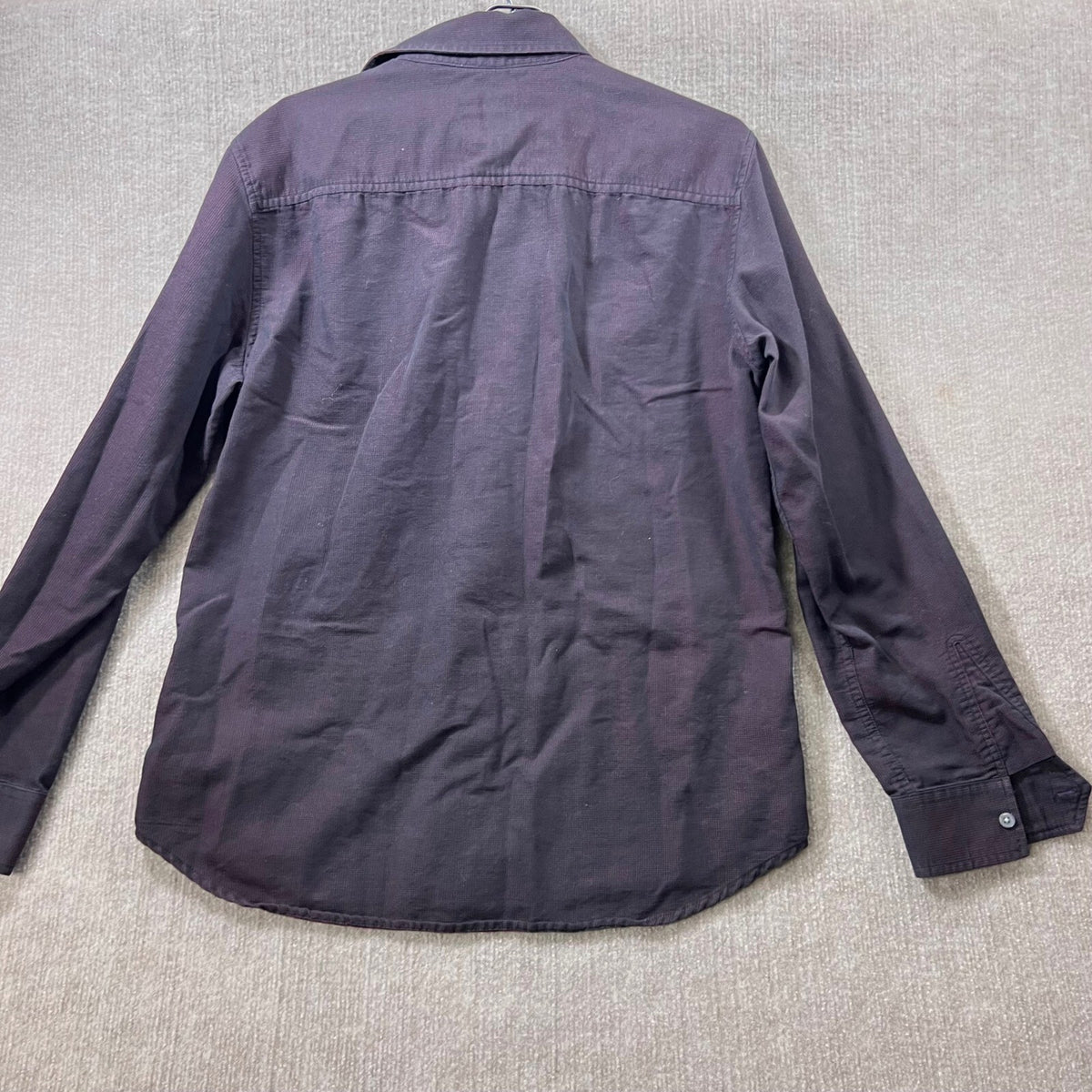 Armani Exchange Mens Button Down Shirt Dark Red Long Sleeve M