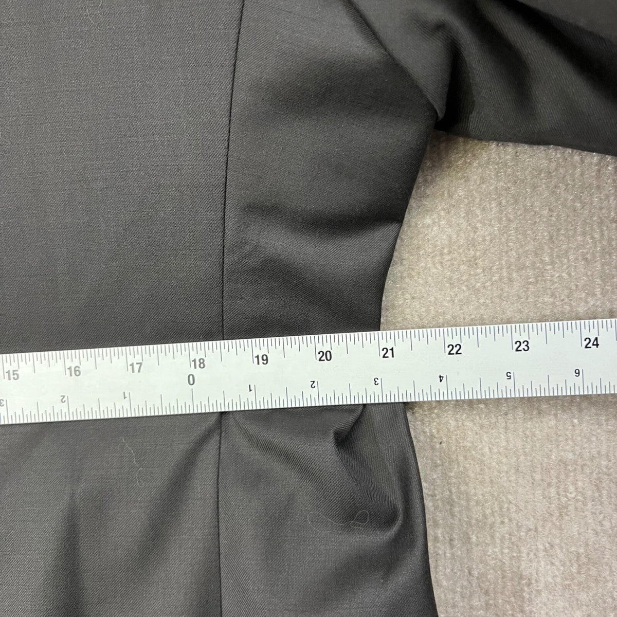 Giorgio Cosani 46L Wool Cashmere Blazer 3 Button Double Vent Jacket Office Wear