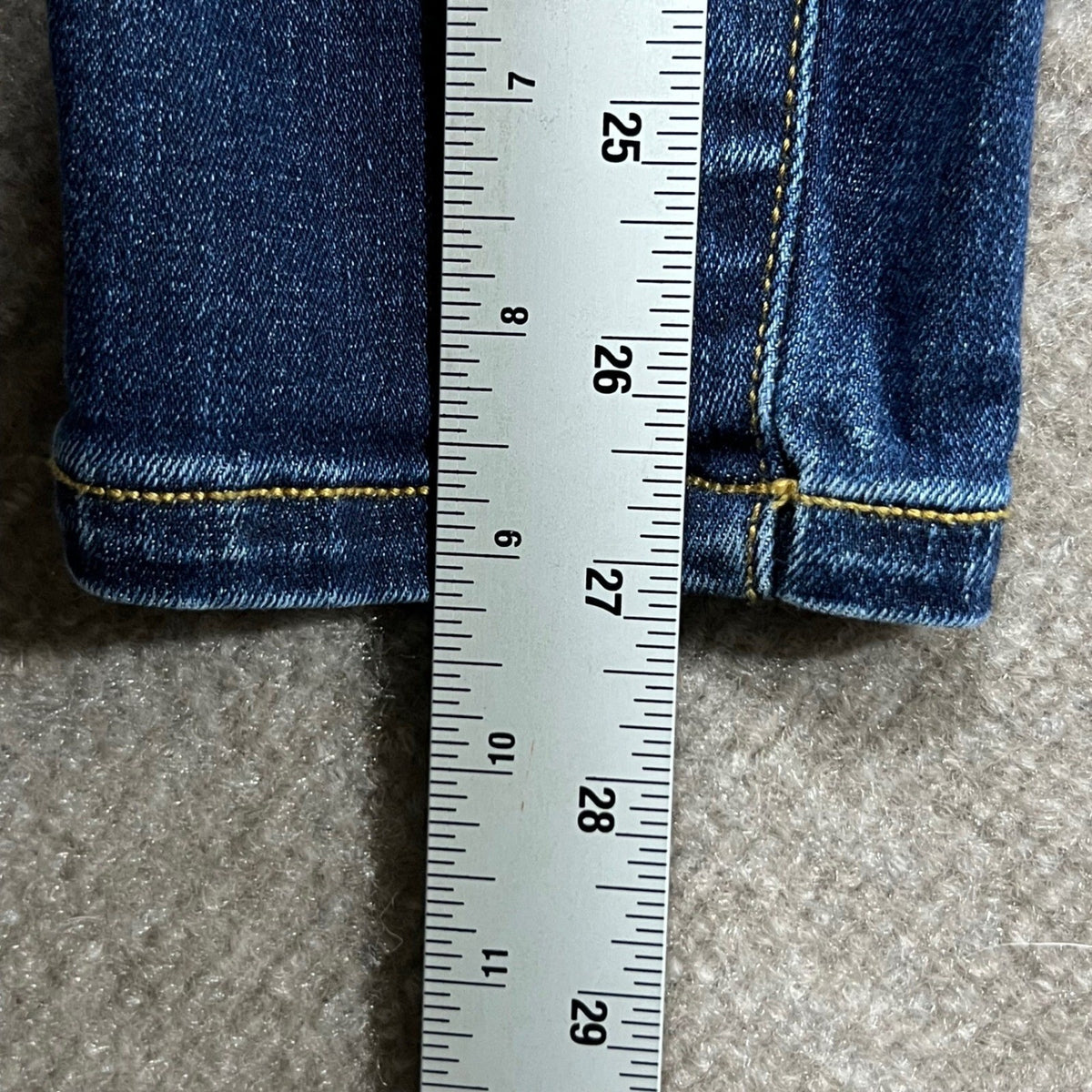 SPANX High Waisted Skinny Jeans Dark Wash Blue Small Denim Stretch Compression