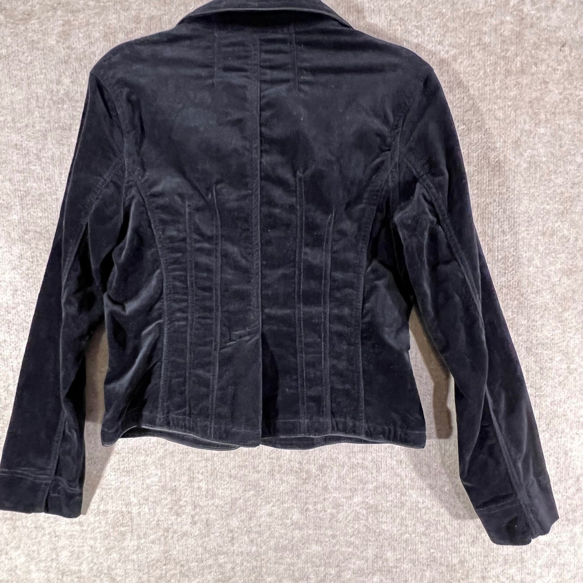 Kikit Jeans Blazer Women S Black Corduroy Jeweled Button Dark Academia