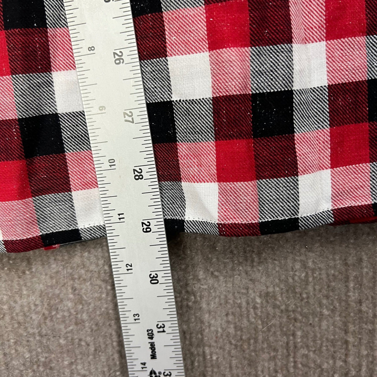 NWT Talbots Plus Size 3X Red Black White Plaid Sparkle Button Down Shirt Top