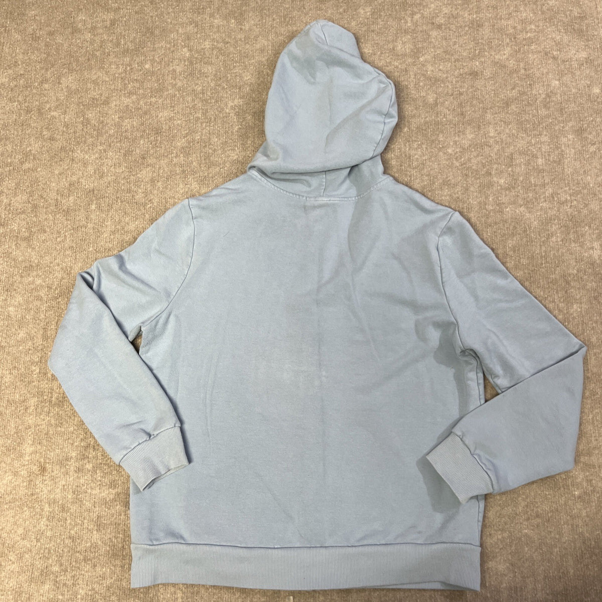 Eddie Bauer Men Full Zip Medium Blue Hoodie Viscose Blend Soft Stretch