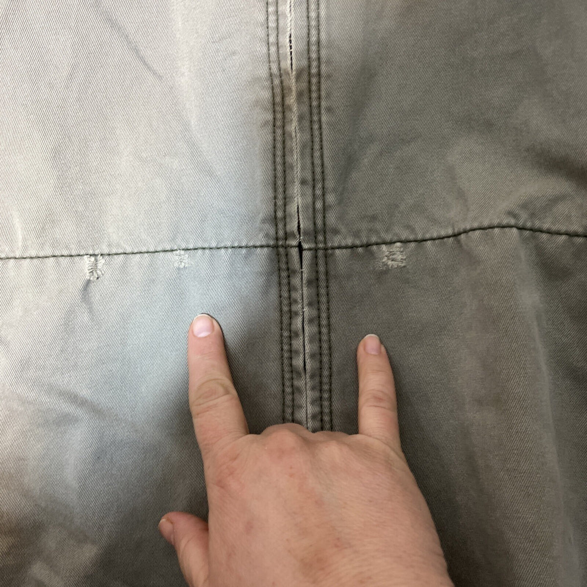 American Eagle Men XXL Jacket Utility Chore Canvas Workwear Distressed