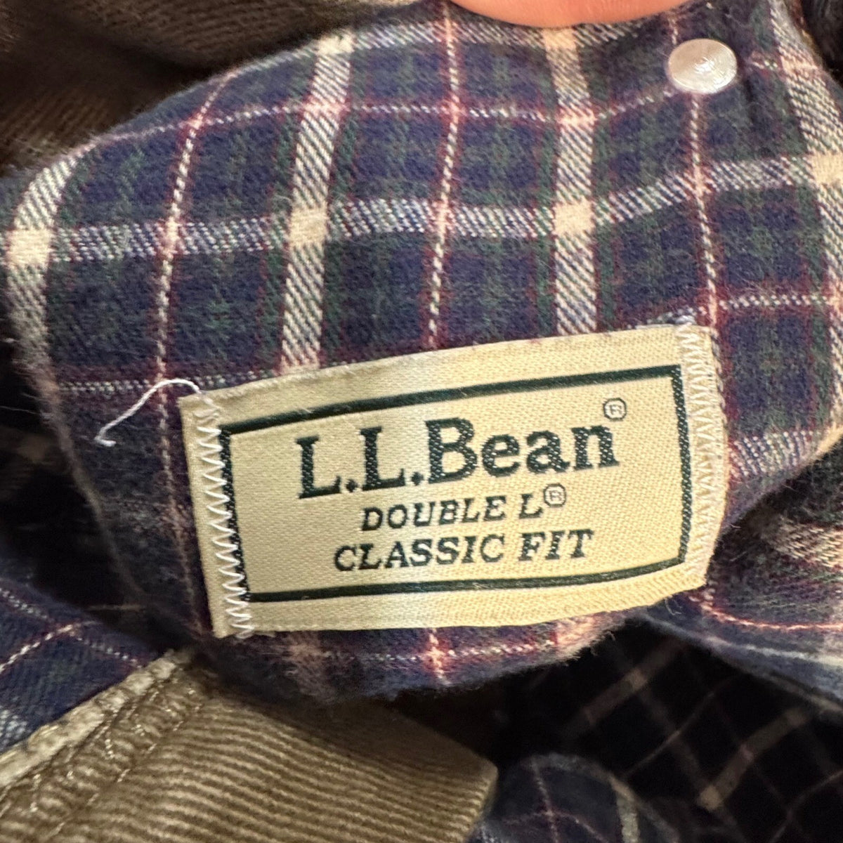 LL Bean Double L Classic Fit Flannel Lined Chino Pants Mens 38x30 Brown Gorpcore