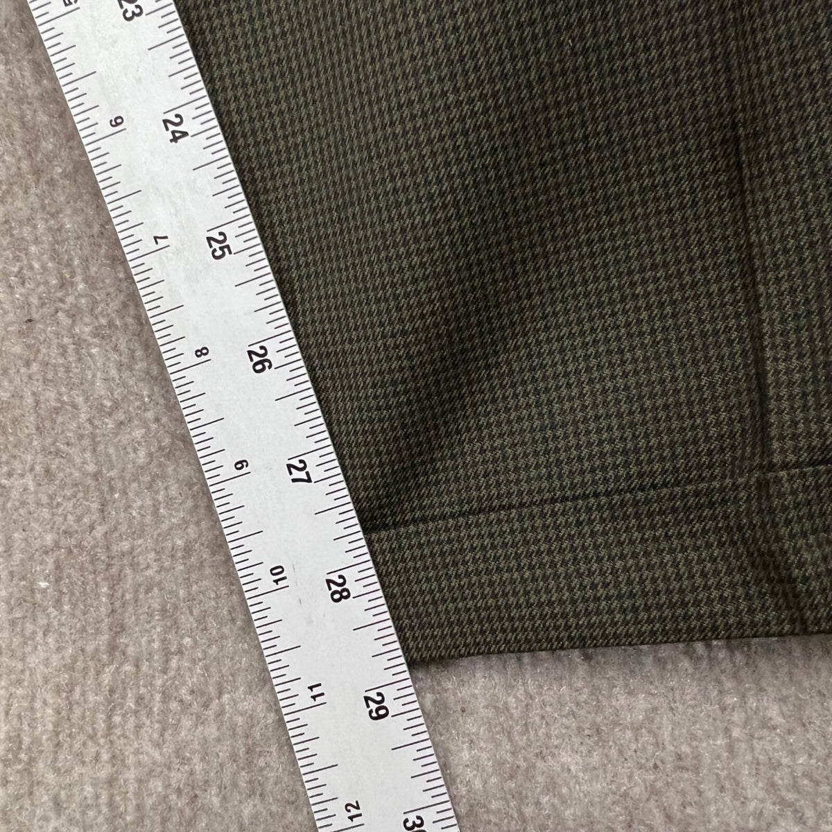 Cellini Linea Uomo 42R Men 2pc Suit 33x29 Brown Houndstooth Career
