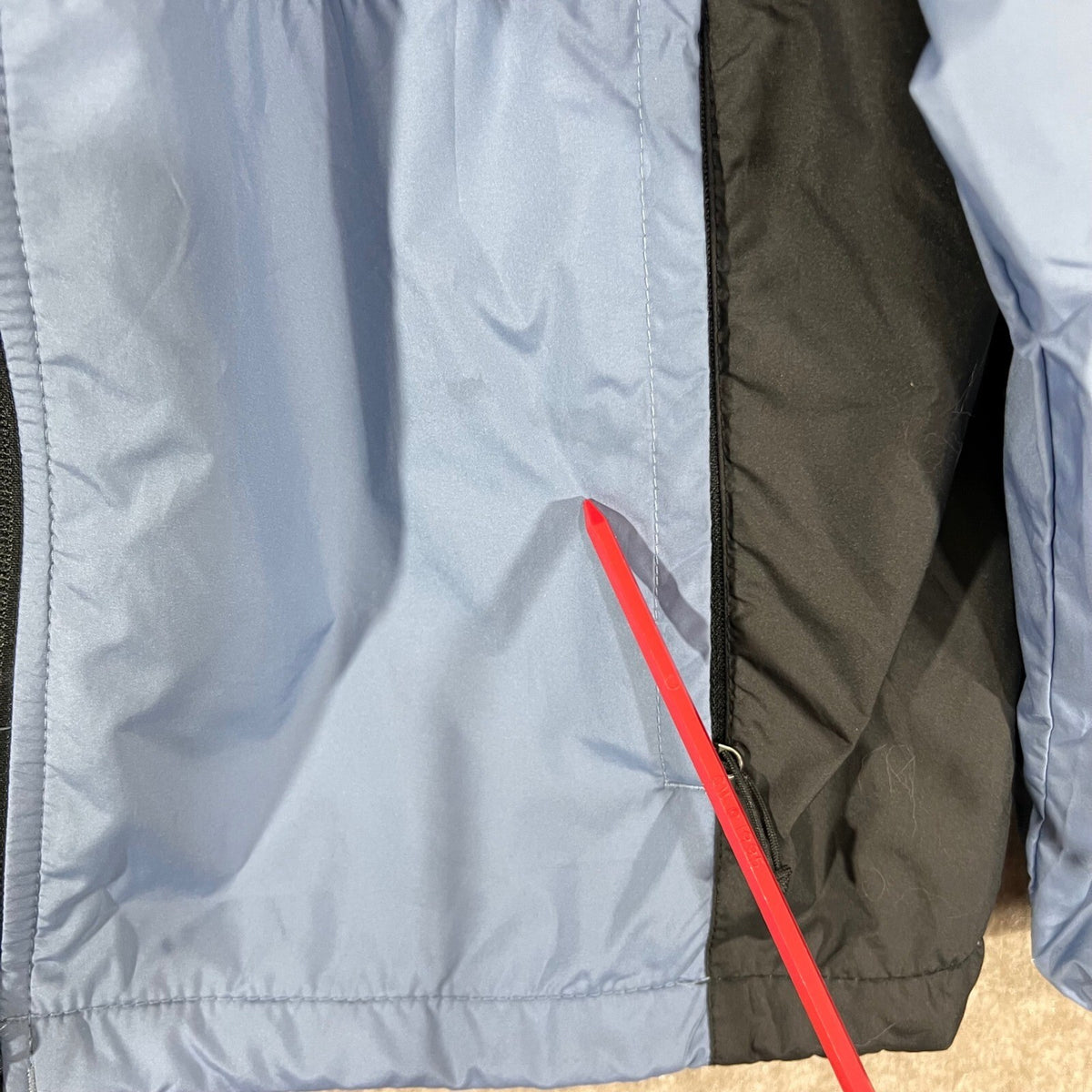 The North Face Hydrenaline Windwall Jacket Womens Small Blue Black Gorpcore