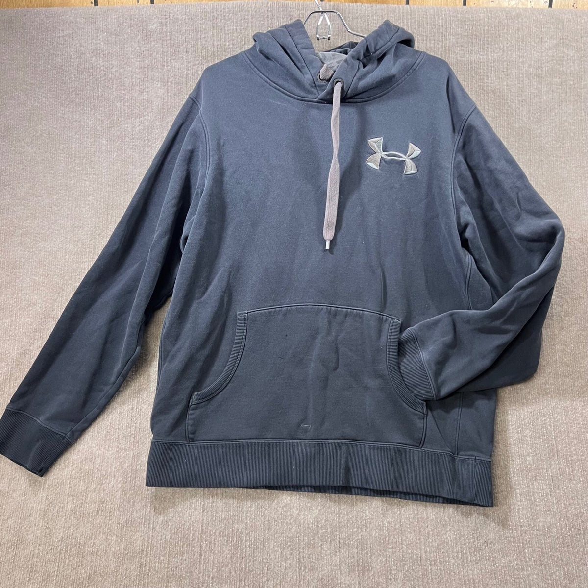 Under Armour Charged Cotton Storm Hoodie Loose Fit Coldgear XL Gray