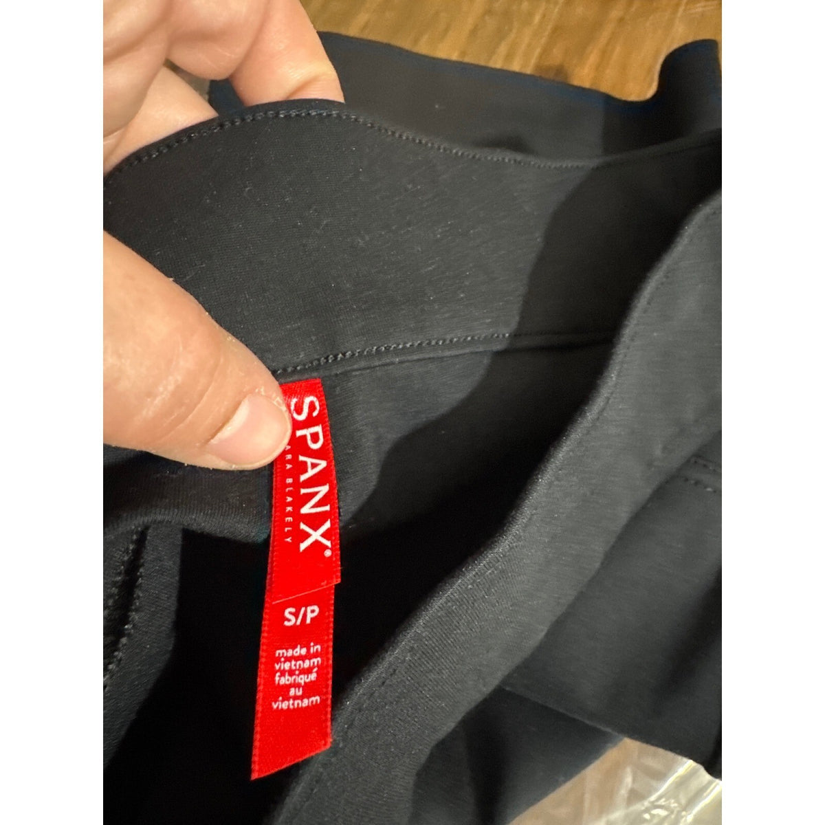 Spanx Flare Pants Womens Small Black Stretchy Pull On Workwear Minimalist