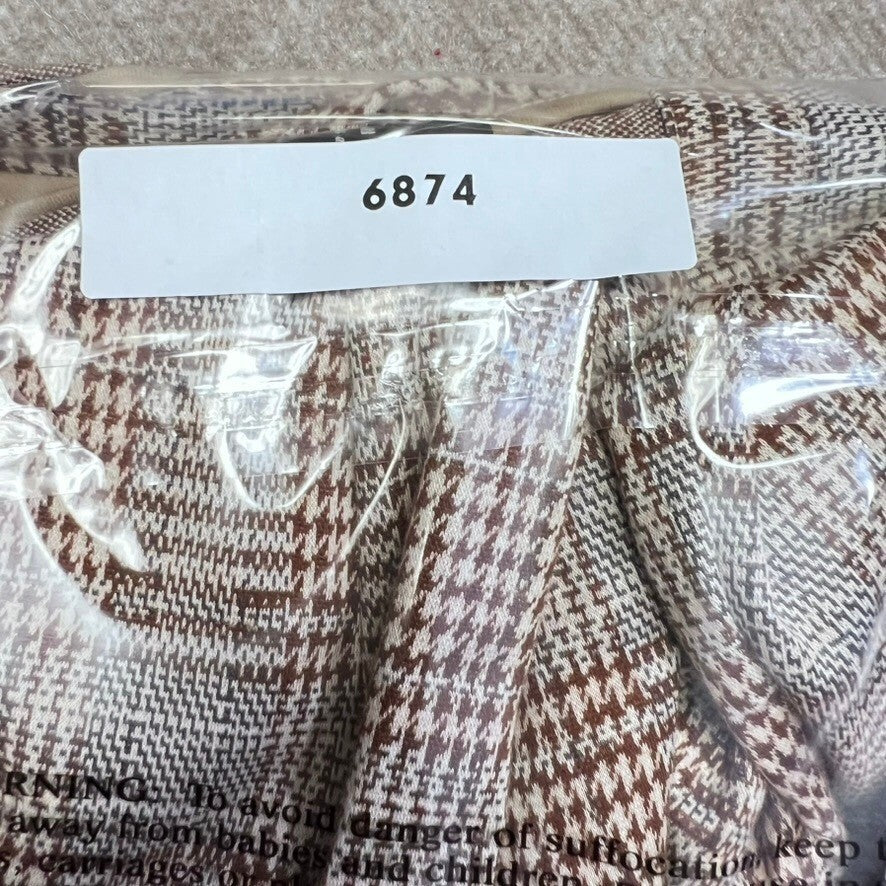 Sanctuary Plaid Blazer Brown Gray Career Casual Office Jacket Size M