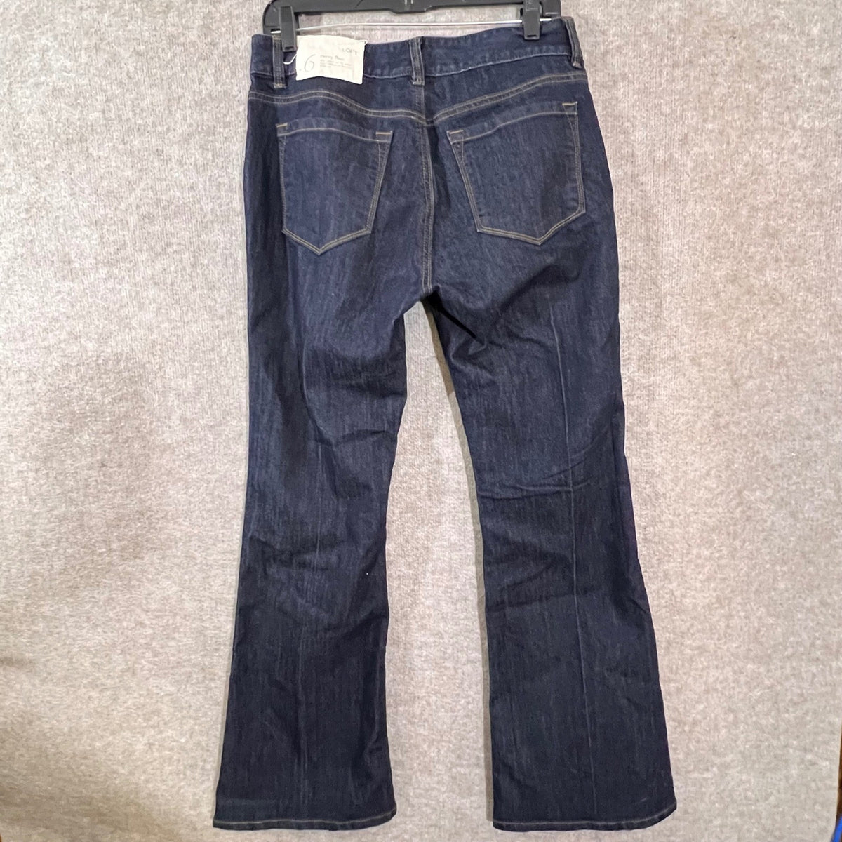Ann Taylor Loft Curvy Flare Jeans Women Size 6 28 Dark Wash Denim NWT