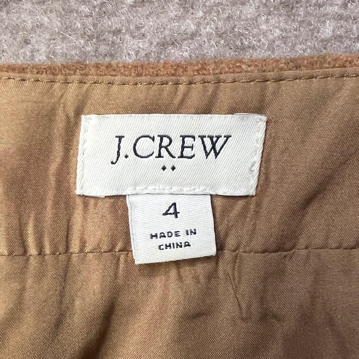 J. Crew Womens Skirt Size 4 Brown Pencil Knee Length Career Work Office