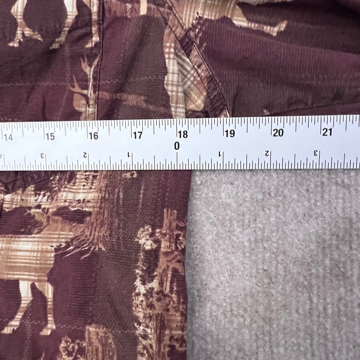 Roper Women's Button Down Shirt Medium Brown Deer Print Western Plaid Rare AOP