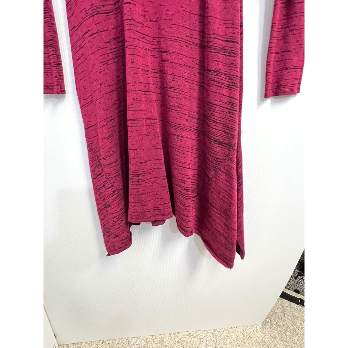 Long Sleeve Knit Sweater Dress Midi Fit & Flare Casual Career WomenSize L Cato