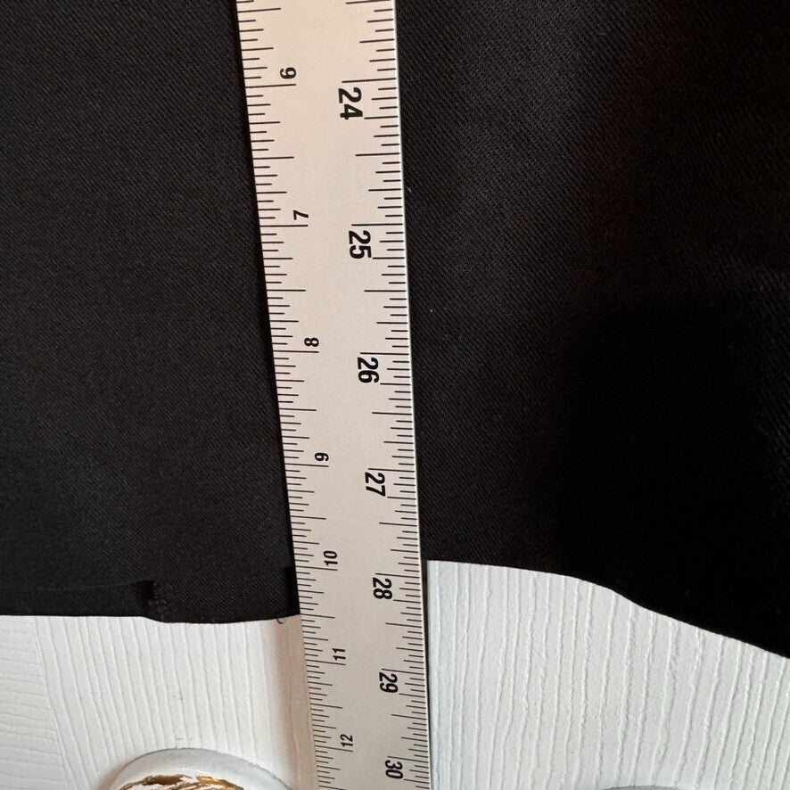 TR Bentley Black Blazer Single Button Vintage 15/16 Metal Button 3/4 Sleeve