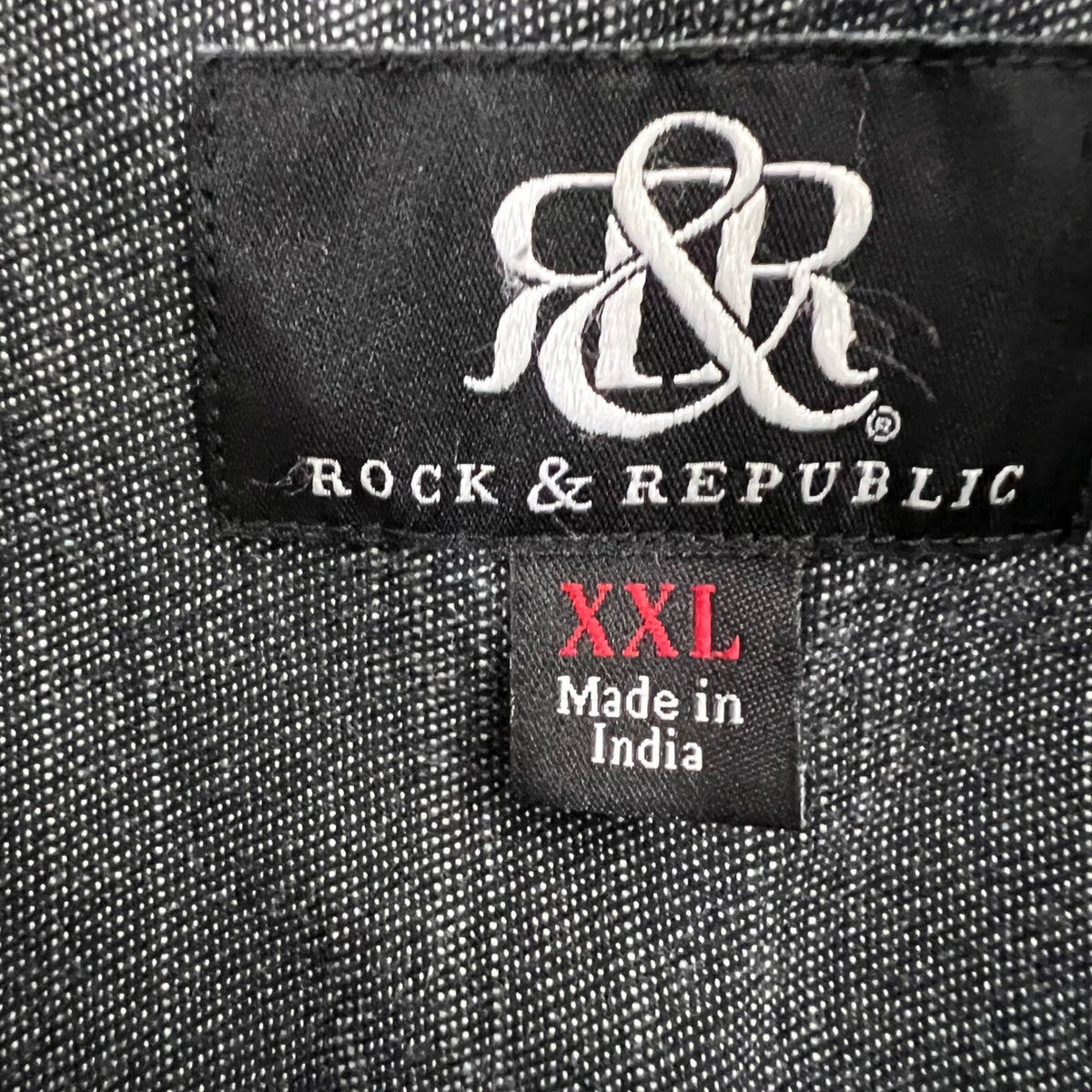 Rock & Republic XXL Gray Long Sleeve Button Up Shirt Men's Casual