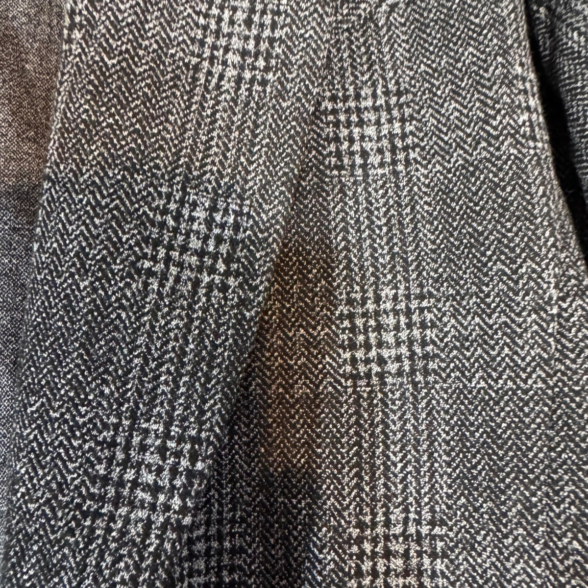 Wit & Wisdom Blazer Women XL NWT Charcoal Black Plaid Herringbone Open Front