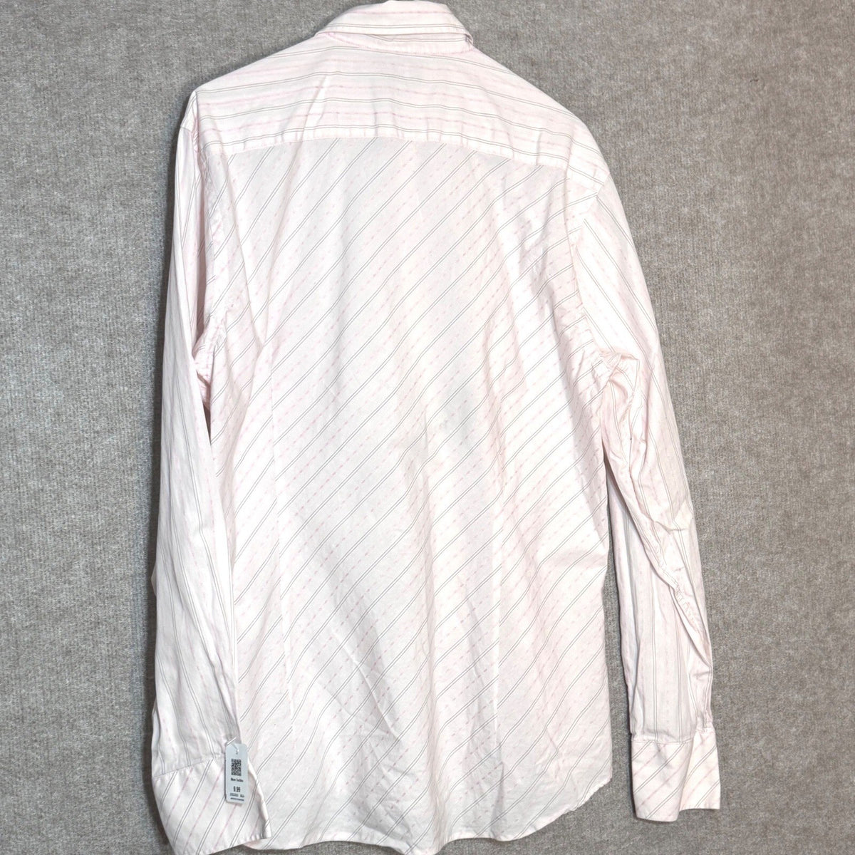 Ted Baker London Button Up Shirt Mens 3 Pink Striped Long Sleeve Cotton Preppy
