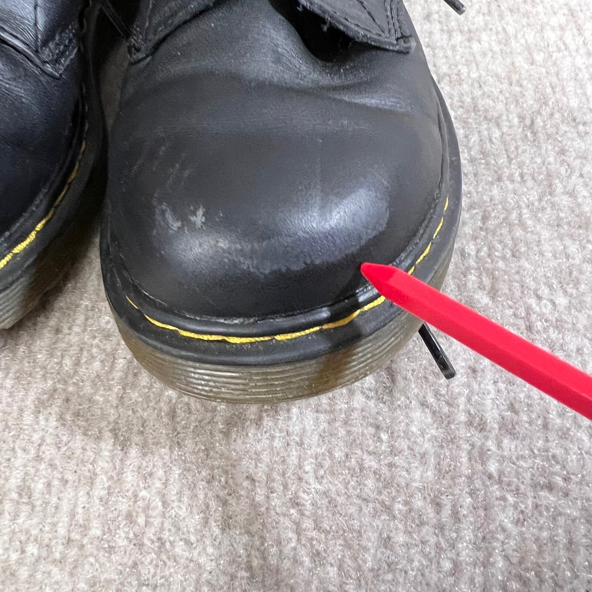 Dr Martens Black Leather Ankle Boots Zip EU36 5L 4M 3 Kids Lace Up Round Toe