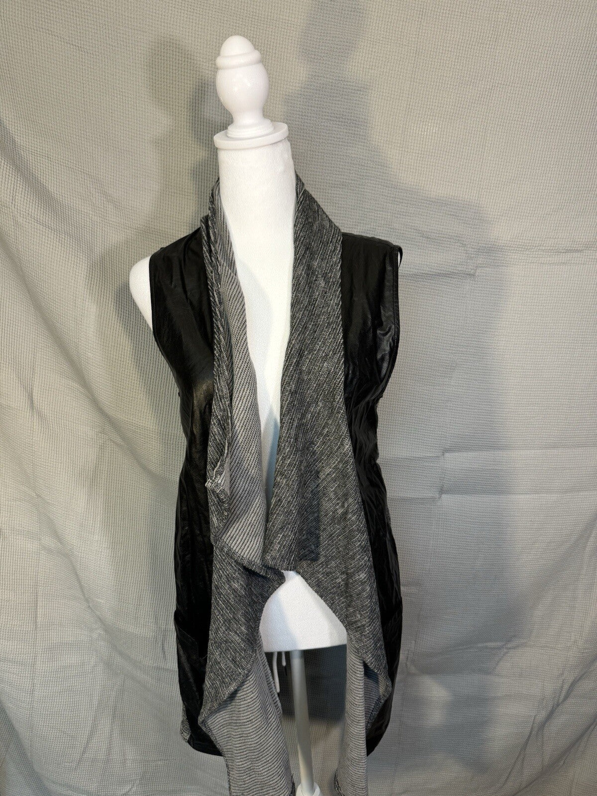 THML Vest Women M NWT Lagenlook Grunge Goth Layer Cascade