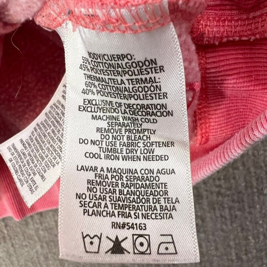 Calvin Klein L Pink Pullover Sweatshirt Cowl Neck Cross Front Athleisure Top
