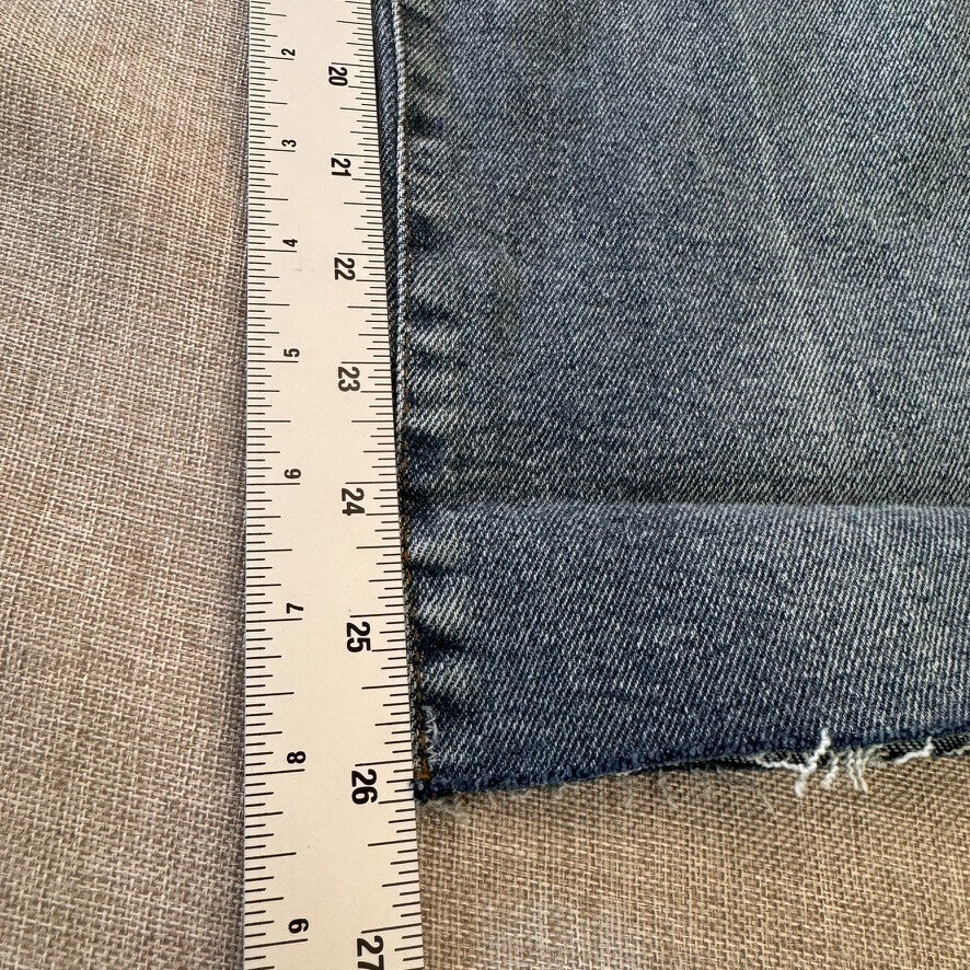 Kensie Vintage Luxe Denim Raw hem 12/31 Distressed Light Wash Jeans