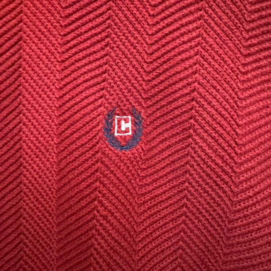 Chaps XL Men's Red Sweater Thick Heavy Tight Knit Business Casual Ralph Lauren