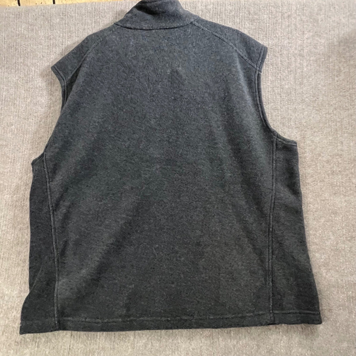 Columbia XXL Gray Fleece Vest Full Zip Sleeveless Outdoor Casual Menswear