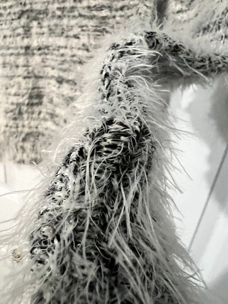 Philosophy Sm Eyelash Knit Heather Grey Mock Turtlneneck Wool Blend Cozy Soft
