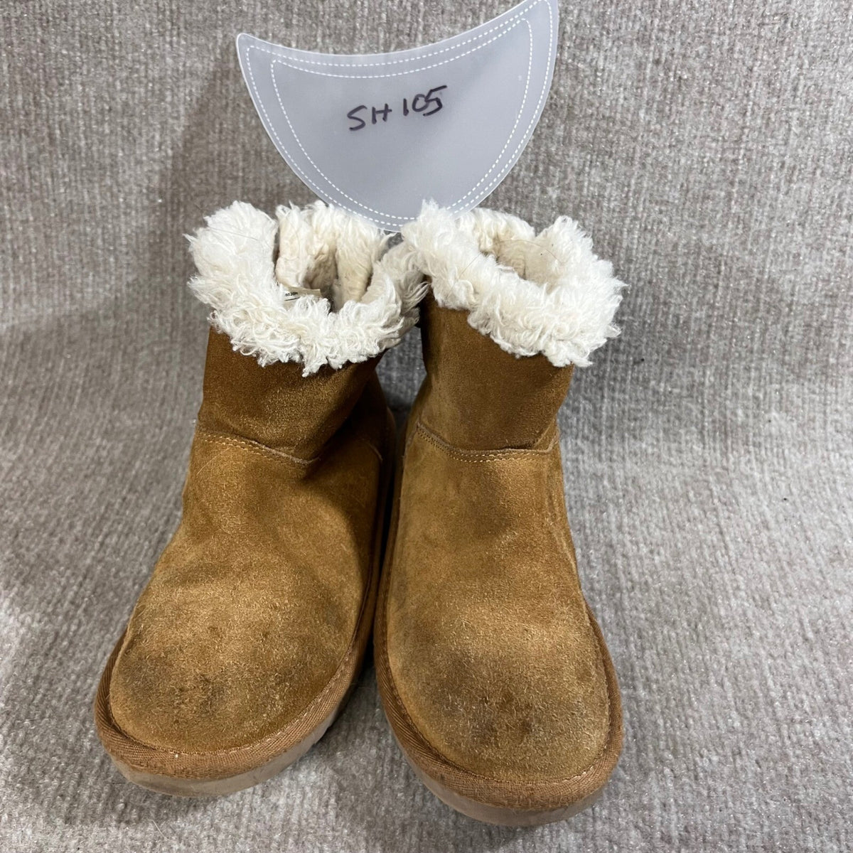 Koolaburra by UGG Suede Leather Winter Boots Fur Trimmed Warm Brown Women's