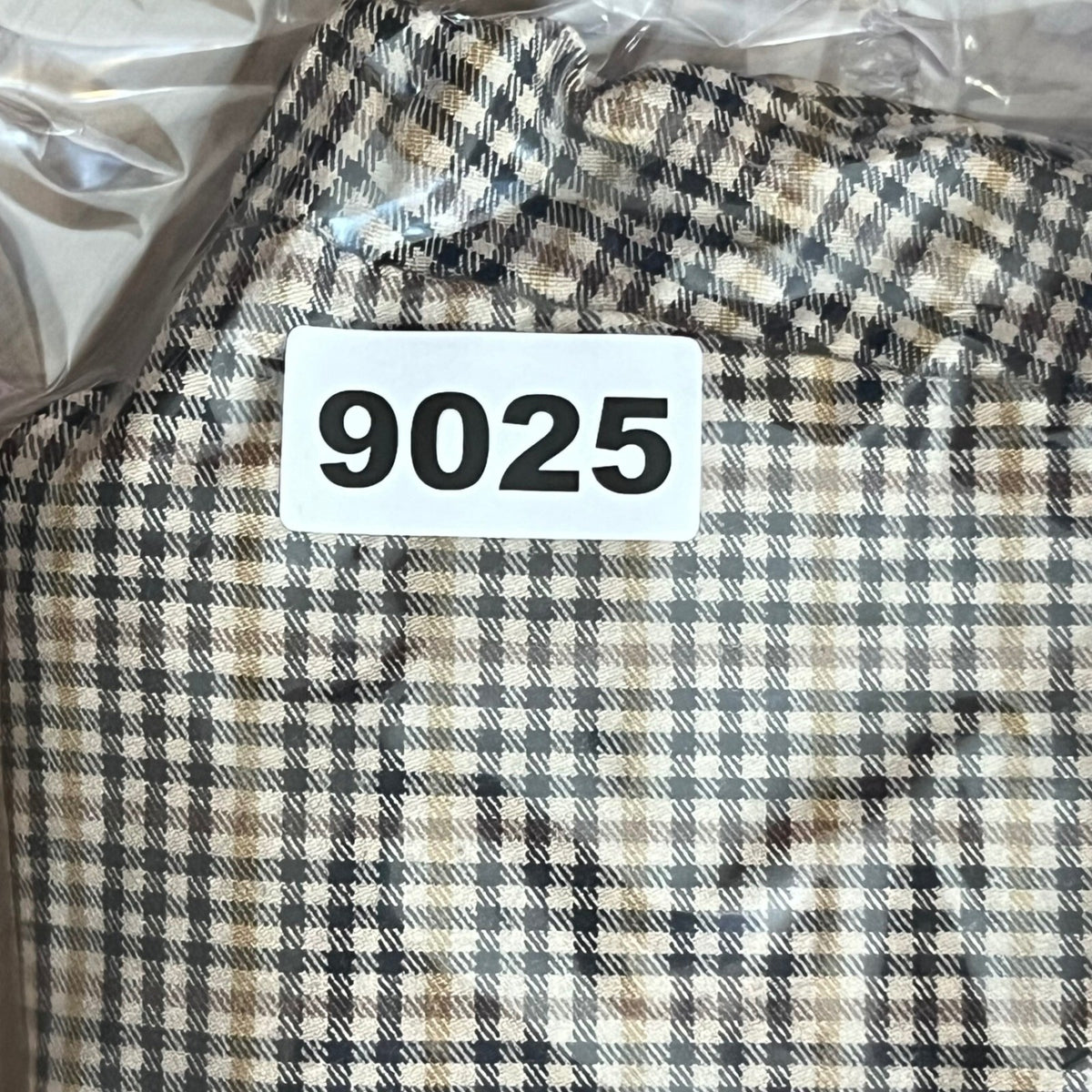 Zara Basic Plaid Ankle Pants Womens Medium Brown Gingham Check Ruffle Trim