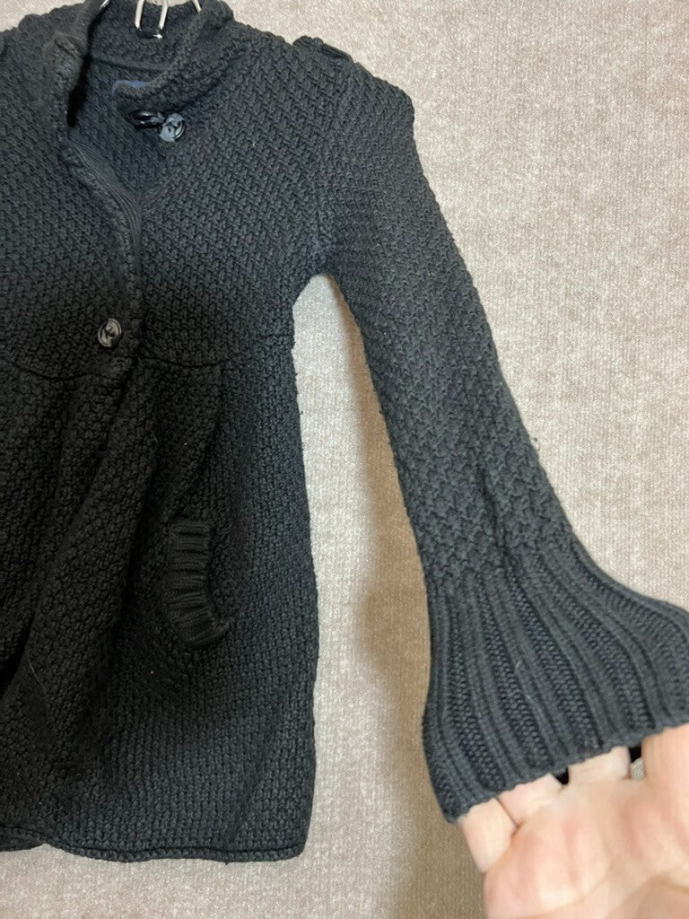 Gap Kids S 6/7 Knit long Coat Black