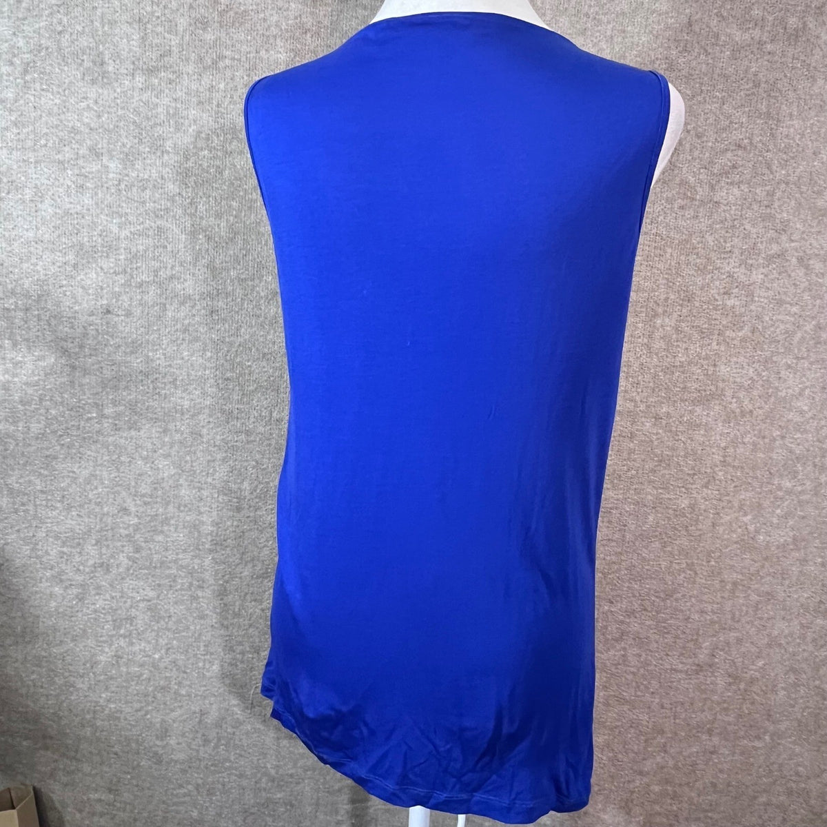 Ted Baker Sleeveless Drape Neck Top Womens 3 Blue Lyocell Flowy Minimalist