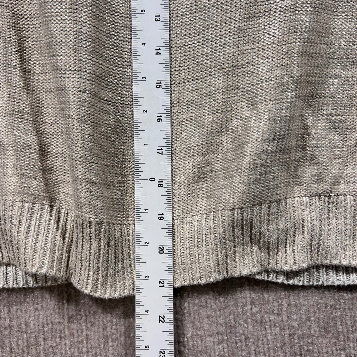NUMPH Natalie Cable Knit Sweater Light Grey Metallic Sparkle Size M