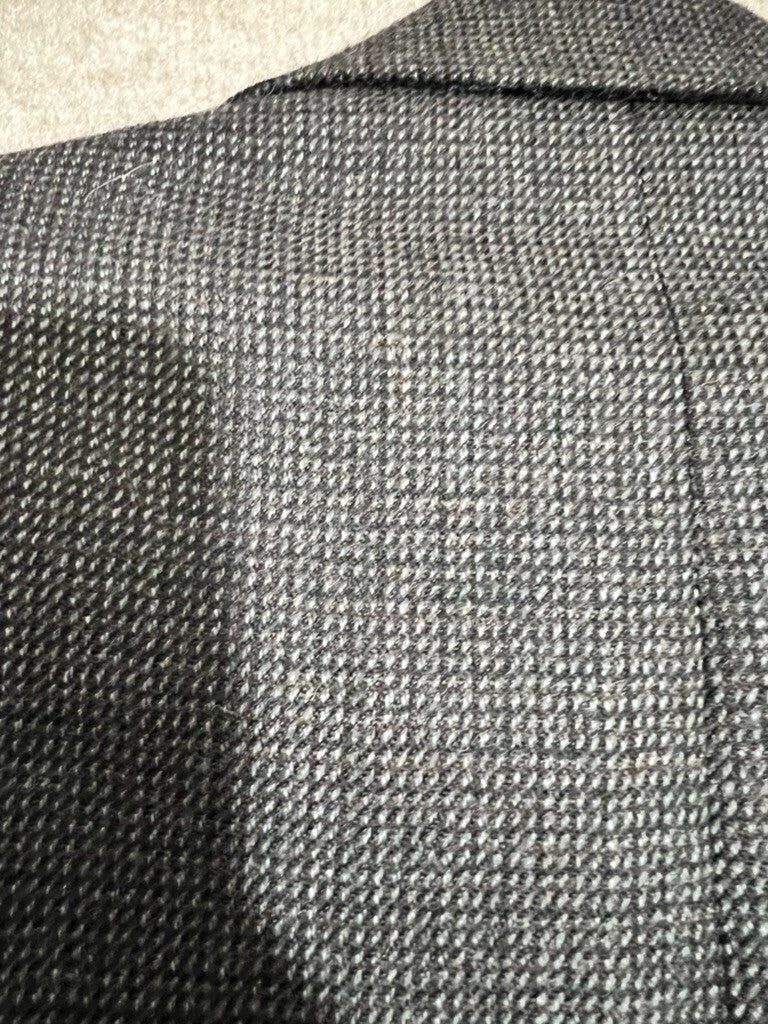 Chaps 42R Brown Jacket Gray/Brown Houndstooth Style Woolen Fabric