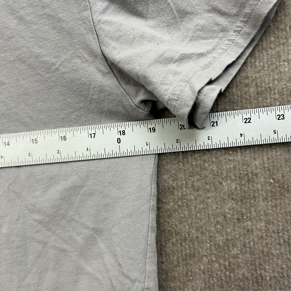 Hollister Relaxed Fit Medium Gray Cotton T Shirt Mens Basic Tee