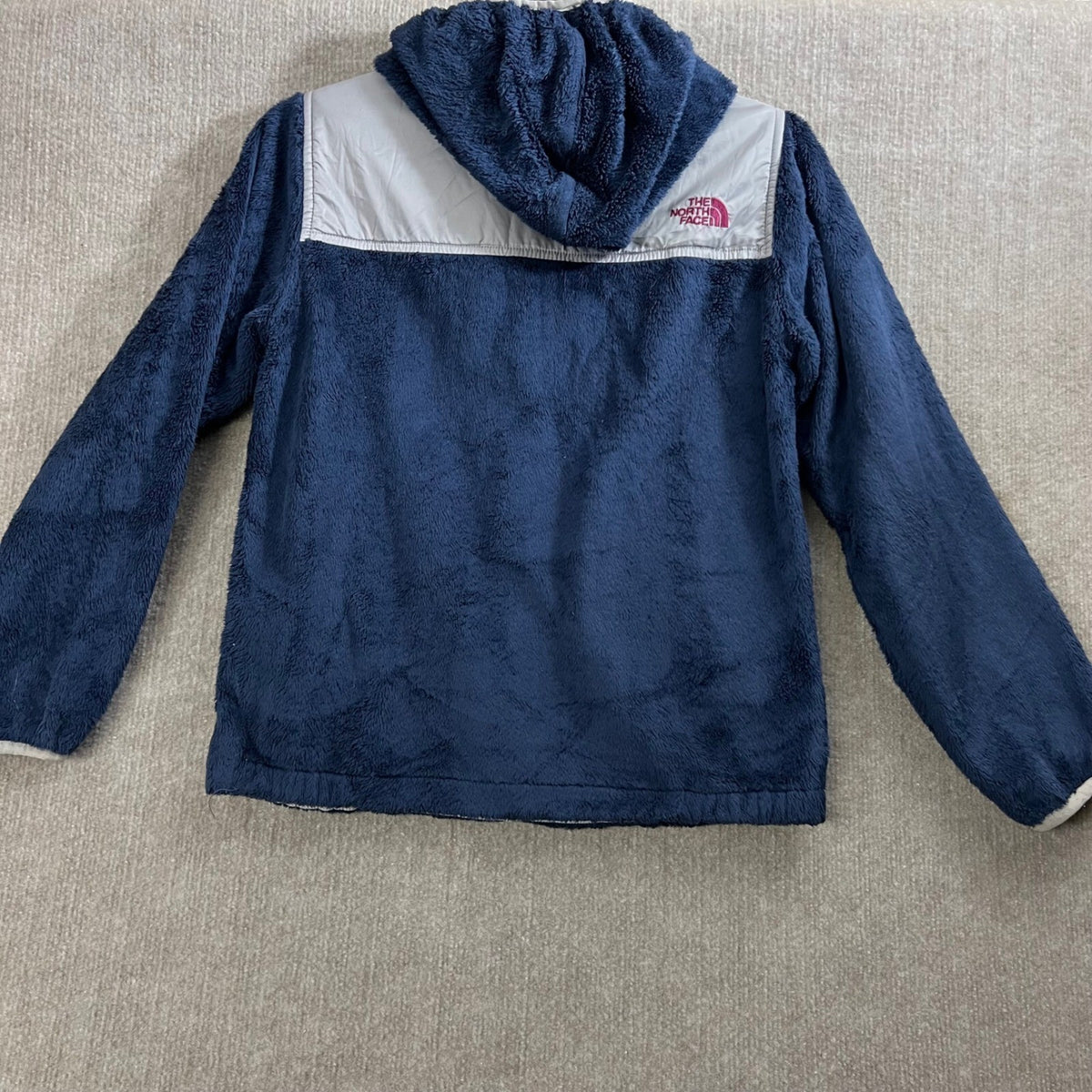 The North Face Girls L(14/16) Blue Fleece Full Zip Hooded Jacket Coat
