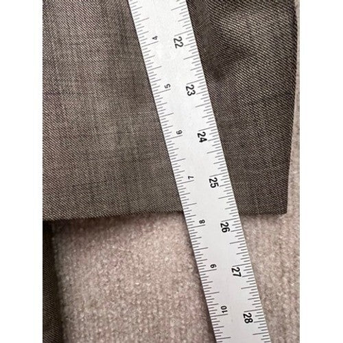 Chaps Men's 44L 38x32 Sleeve Two Button Closure 100% Wool Gray 2 pc Suit
