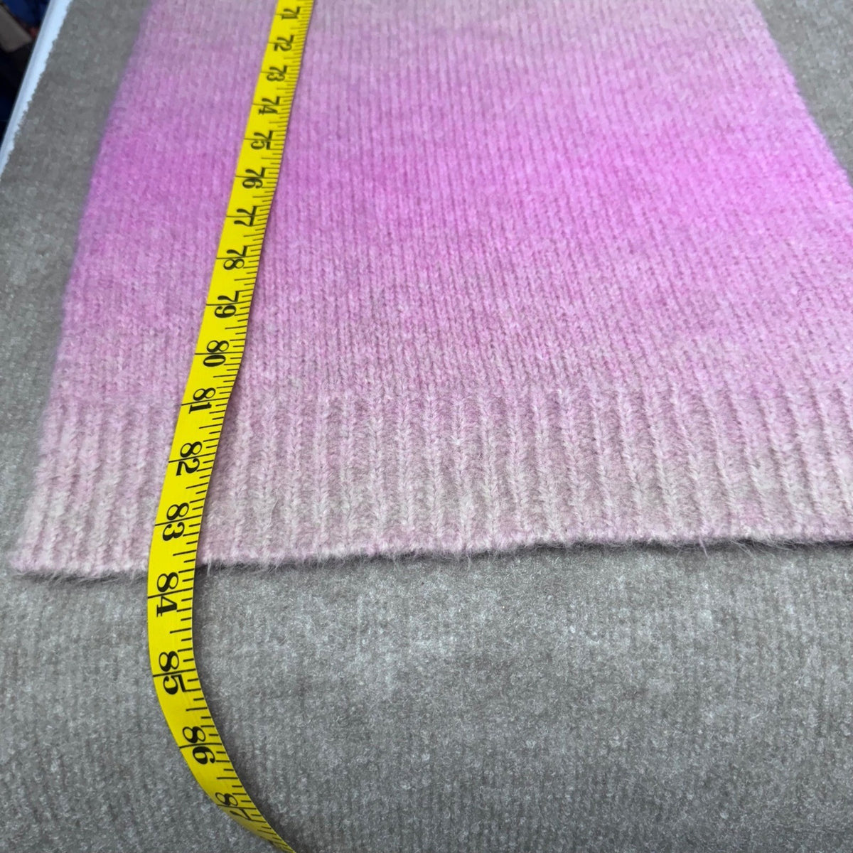 rag & bone 84" x 14" Alpaca Wool Blend Ombre Scarf Pink Beige Gradient