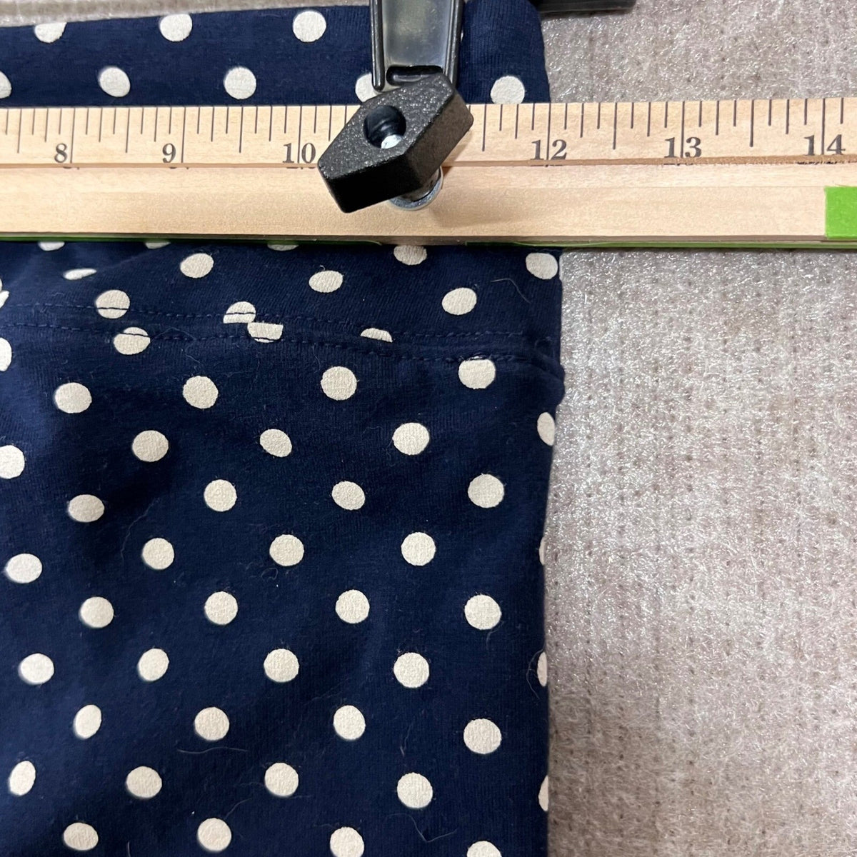 J Crew Polka Dot Leggings Women XS Navy Blue Stretchy Minimalist Preppy