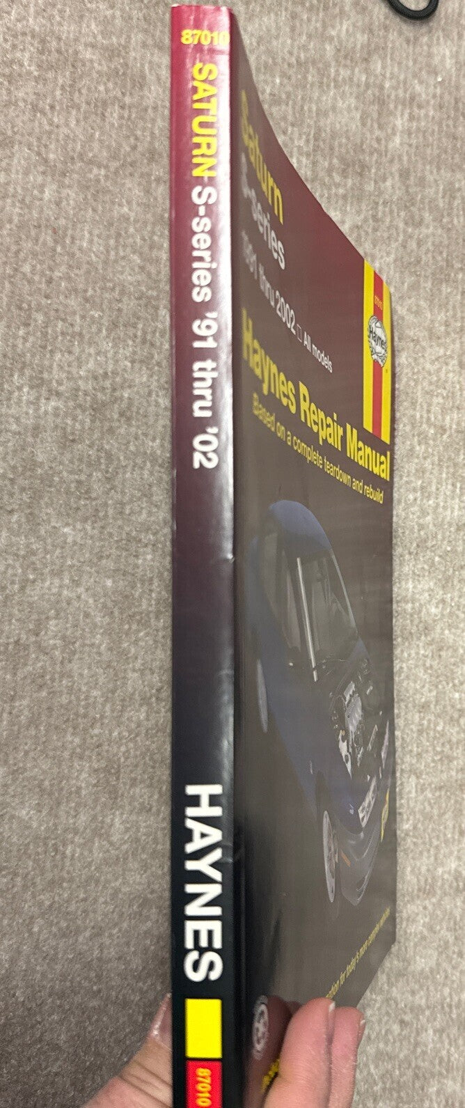 Haynes Repair Manual Saturn S-Series 1991 Thru 2002 Paperback 87010 all models