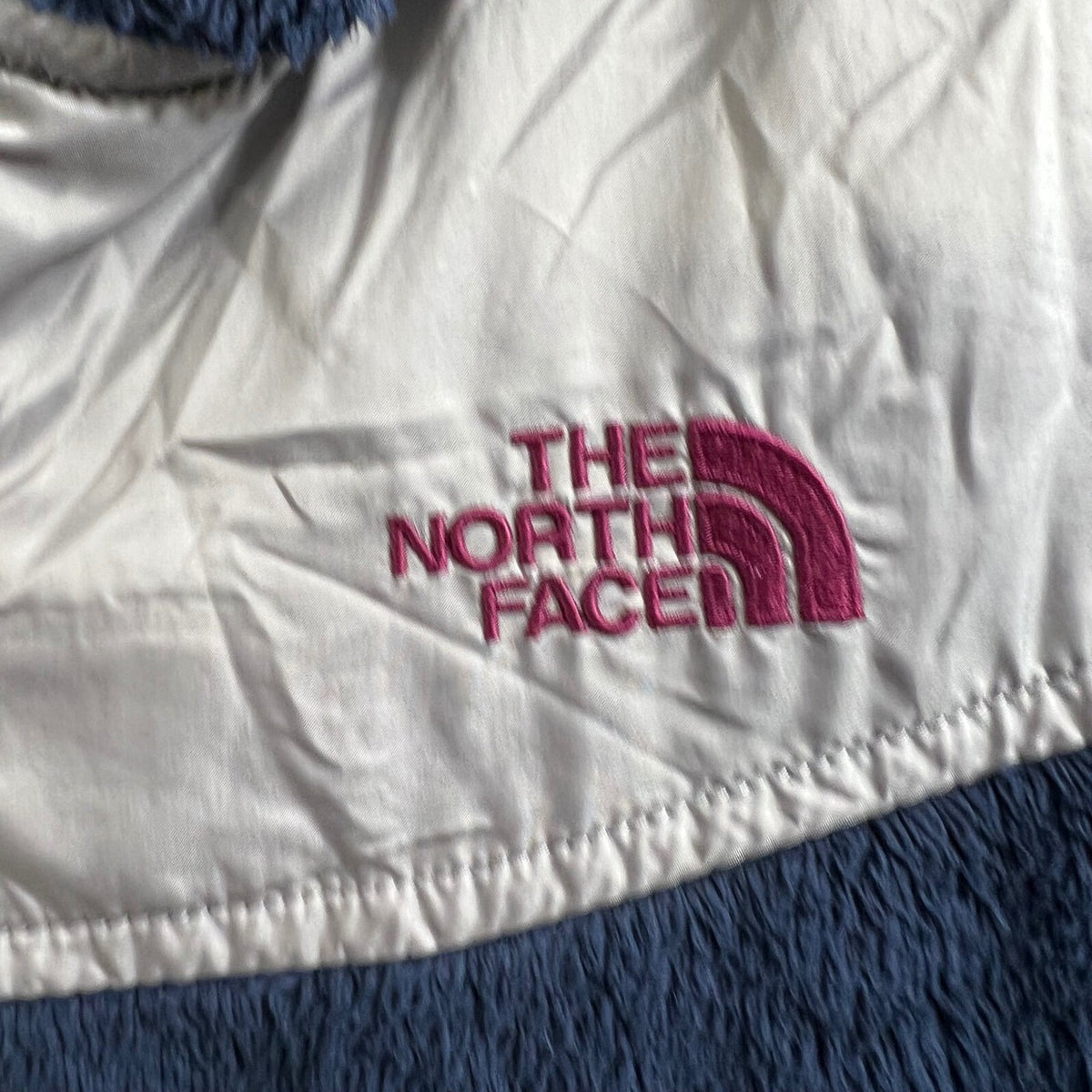 The North Face Girls L(14/16) Blue Fleece Full Zip Hooded Jacket Coat