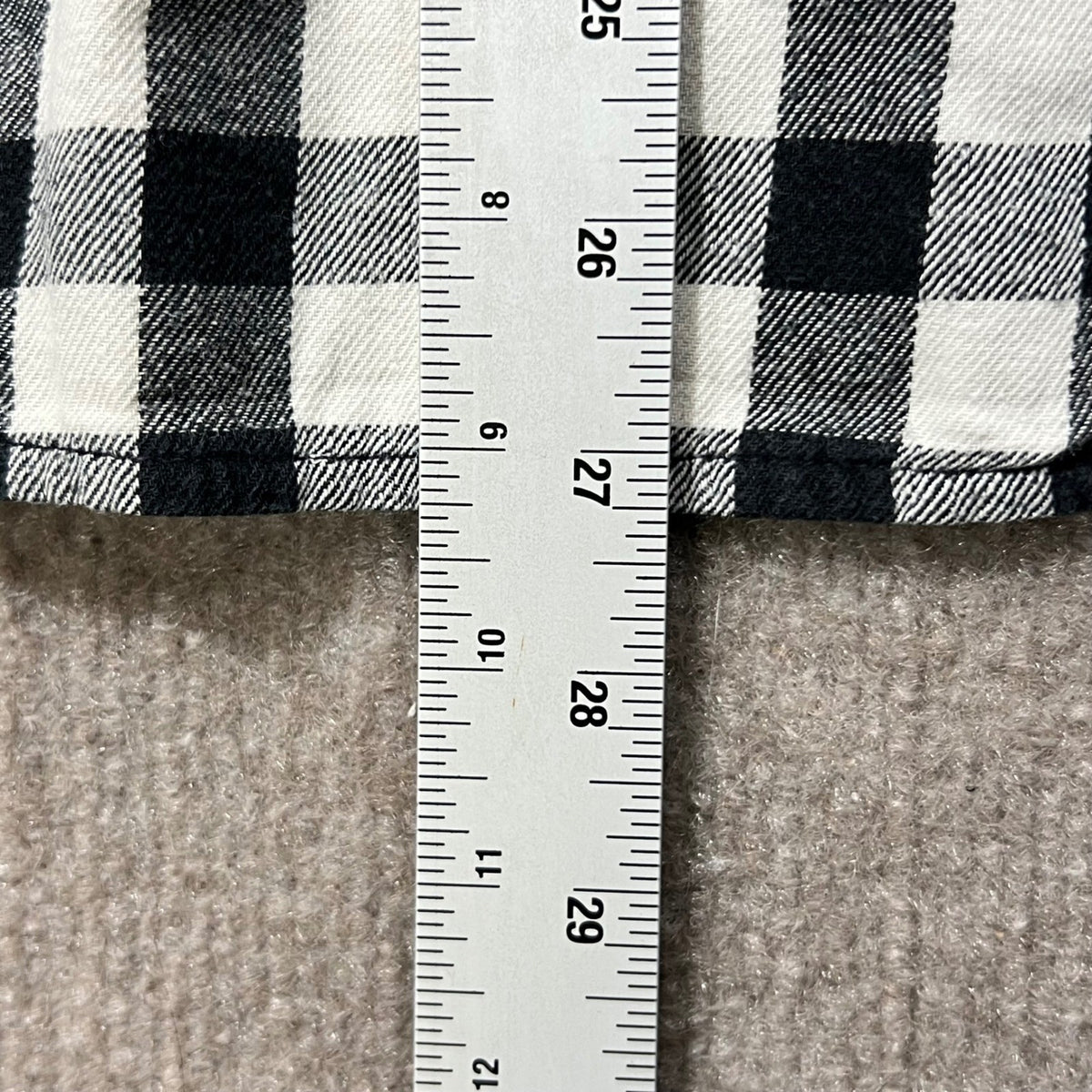 Madewell 1937 Black Buffalo Plaid Flannel Shirt XXS Long Sleeve Button Down