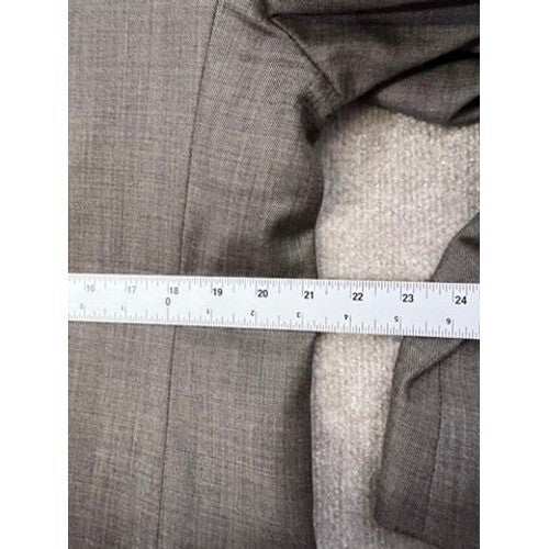 Chaps Men's 44L 38x32 Sleeve Two Button Closure 100% Wool Gray 2 pc Suit