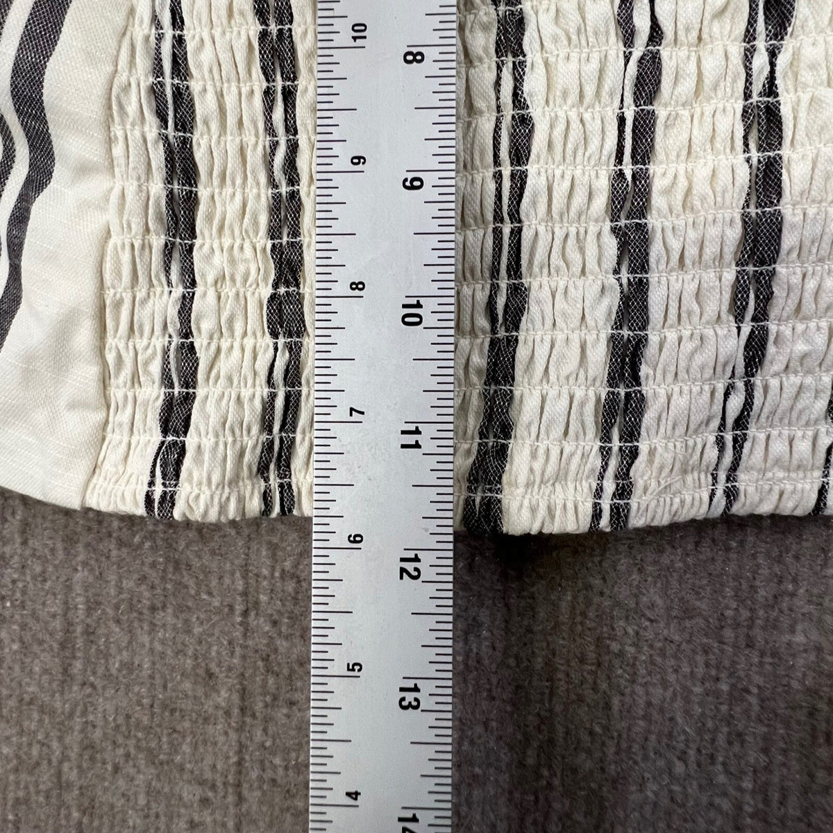 Future Collective Jenee Naylor White Black Striped Tie Strap Top XXL