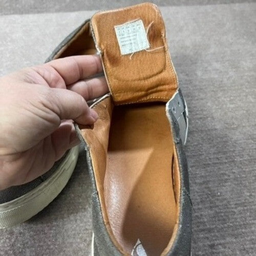 Skechers Street Los Angeles Silver Metallic Slip On Sneakers Size 7