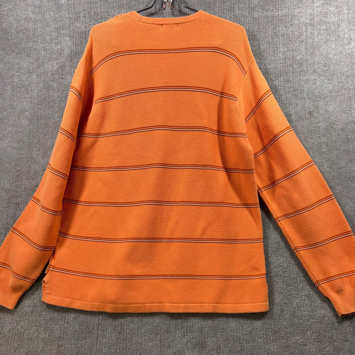 Vintage IZOD Striped Sweater Mens Medium Pullover Heavy Knit Made In Australia