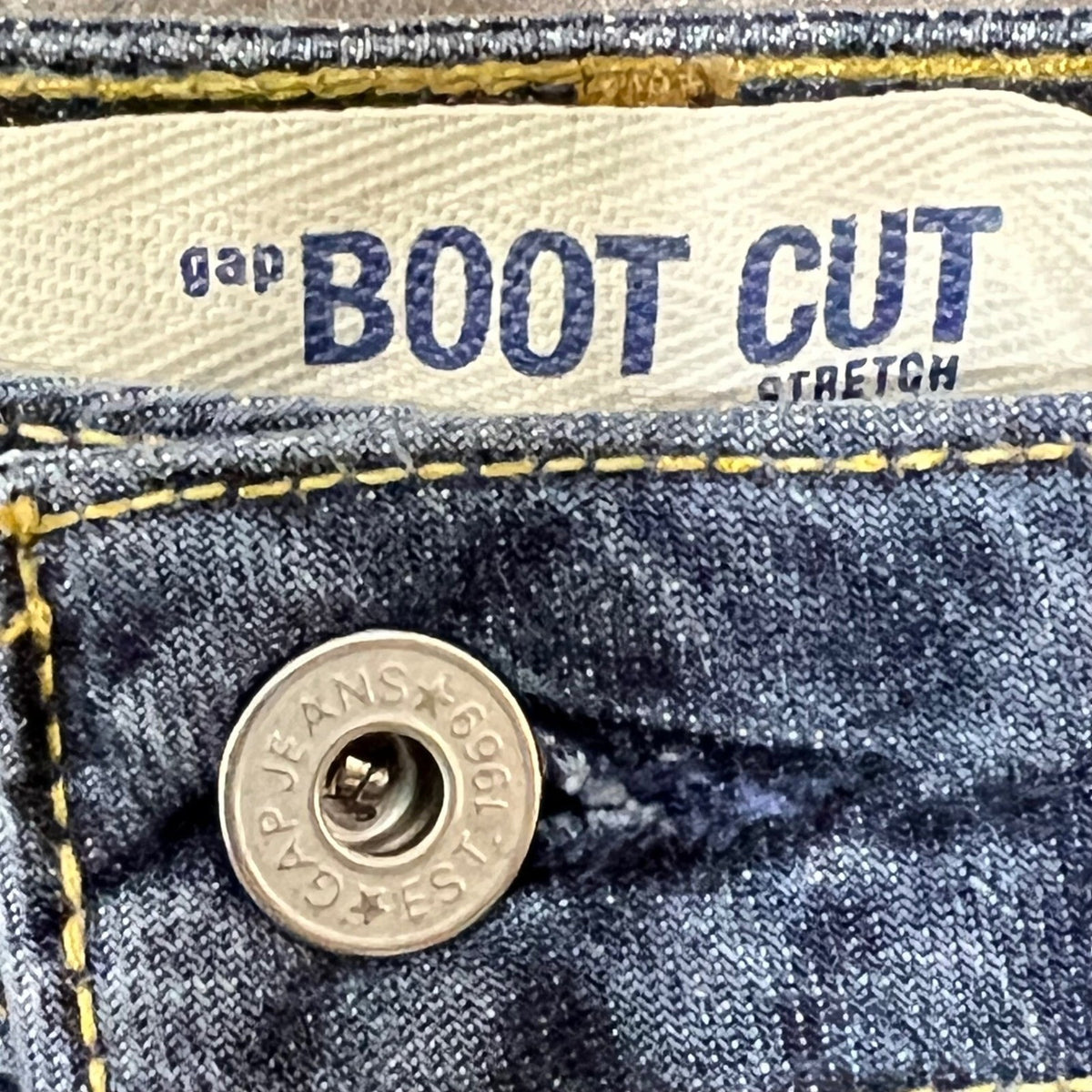 Vintage Gap Boot Cut Jeans Womens 14L Blue Stretch Denim Dark Wash Y2K