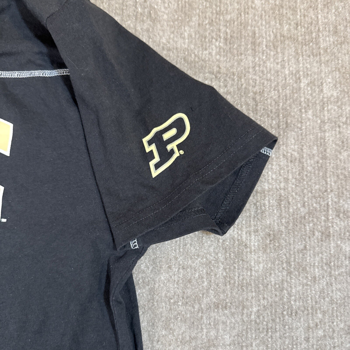 ProEdge Men Lg T-Shirt Purdue Sleeve Blaze